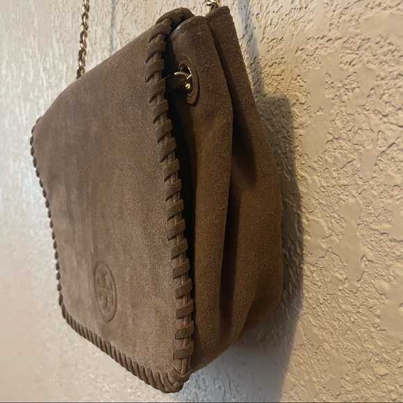 Tory Burch Tan Suede Crossbody Bag - Picture 15 of 16